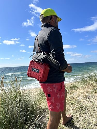 B&W Transportkoffer Outdoor - Typ 500 Orange - wasserdicht nach IP67 Zertifizierung, staubdicht, bruchsicher und unverwüstlich