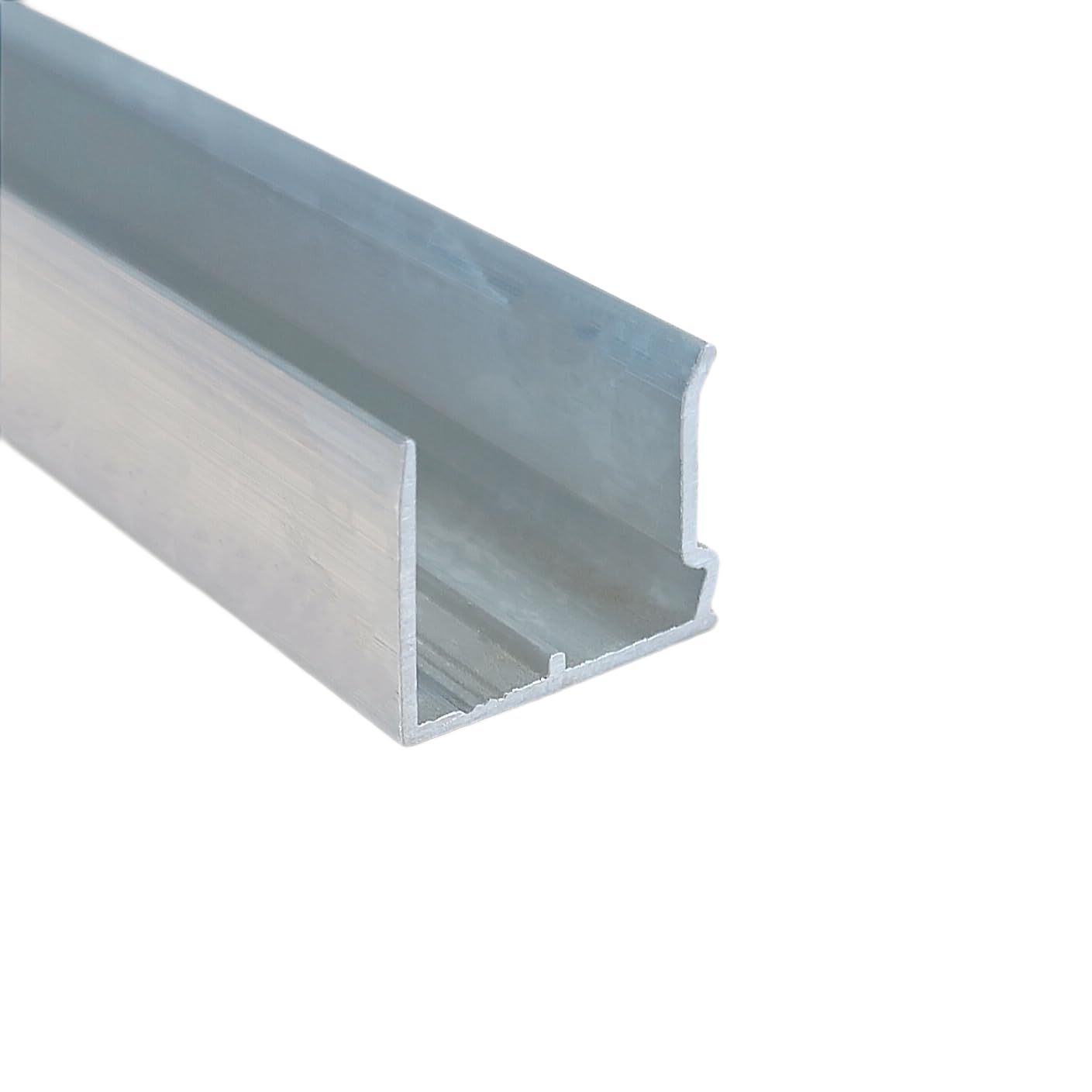 Alu-Abschlussprofil für Stegplatten aus XT PC PMMA Acrylglas Aluminium U-Profil mit Tropfkante (Stärke 16mm - Länge 980mm)