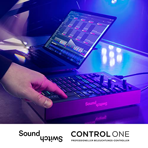 SoundSwitch Control One – Professioneller DMX DJ-Beleuchtungs-Controller mit 3 Monaten SoundSwitch Softwarezugang, DMX und Phillips Hue Support