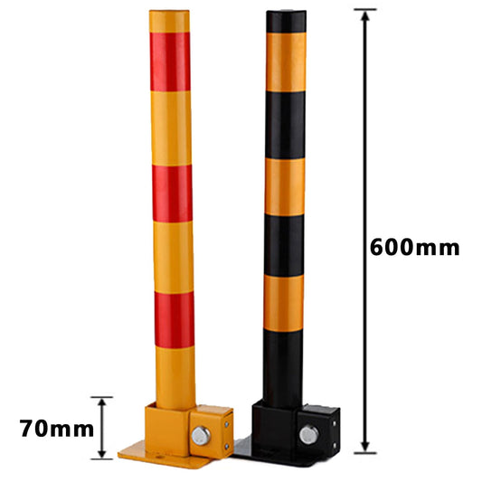 Schwarz,1pcs, Absperrpfosten Multifunktional Faltbar Parkpfosten Für Garagen Hohe Sichtbarkeit Rammschutzpoller Robust Langlebig Abnehmbarer Sicherheitspfosten Parkpfosten Für Garagen