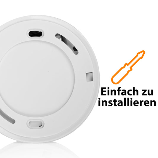 Smartwares Rauchmelder - Optischer Sensor - 10 Jahre Lebensdauer - Testknopf - 85 DB - 10.100.41-4er-Set