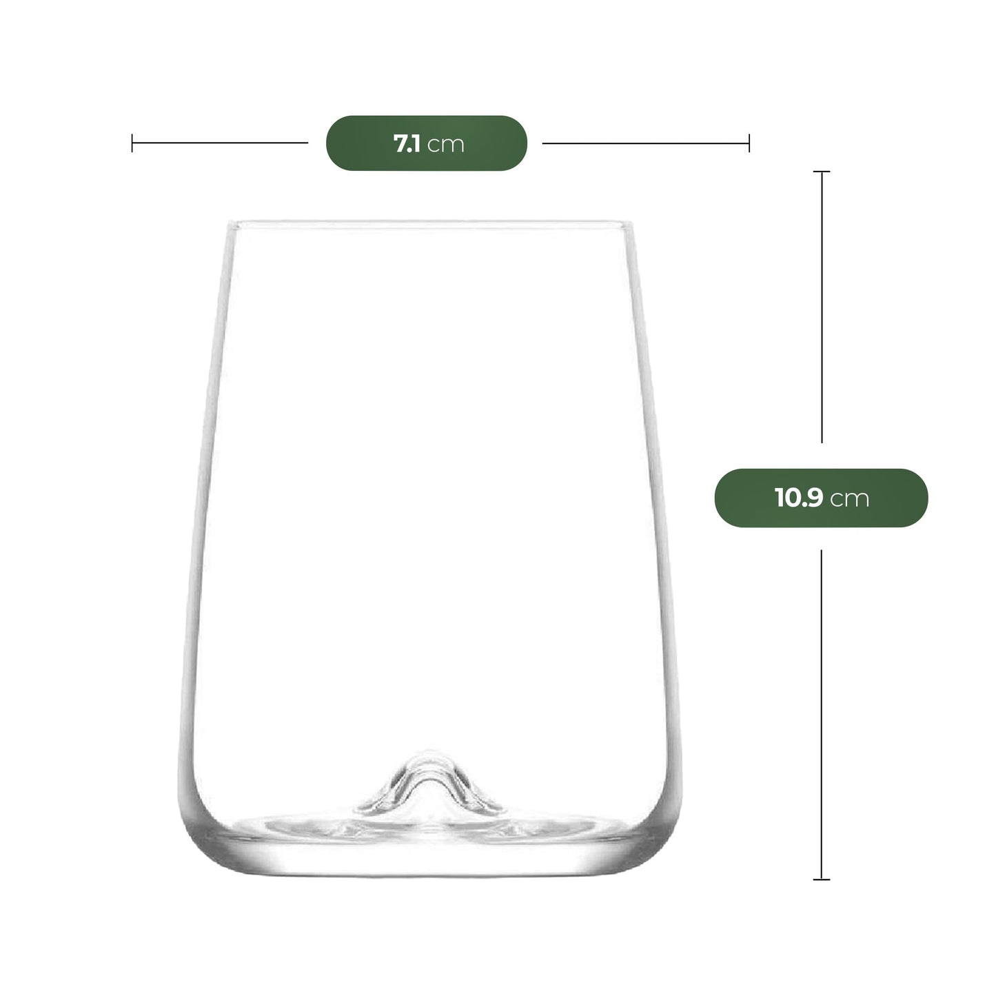 NORDIC SCHILLER Moderne Trinkgläser Groß 475ml, 6er Set%100 BLEI FREI Weinglas, Wassergläser Spülmaschinenfest Coktailgläser Wasserglas Groß Weingläser, Trinkglas Water Glasses Caipirinha Gläser Groß