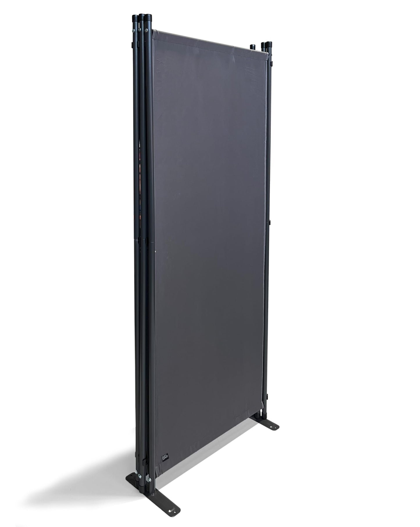 QUICK STAR Paravent 3 Teilig 170 x 165 cm Stoff Raumteiler Trennwand Balkon Sichtschutz Stellwand Faltbar Grau