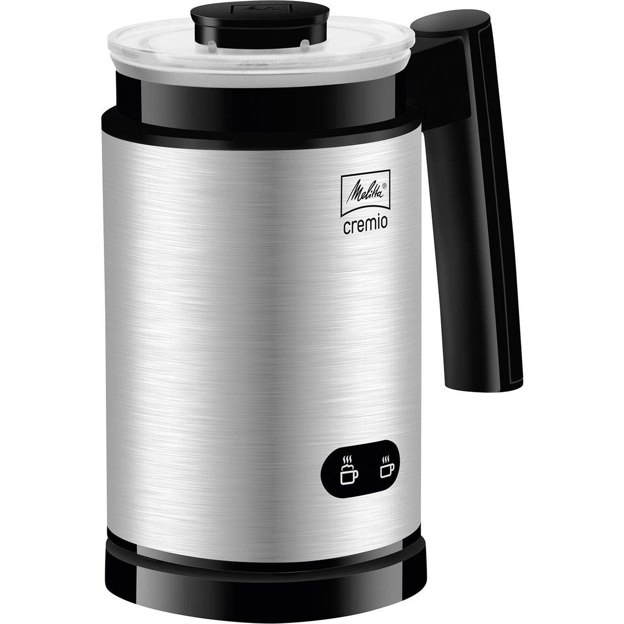Melitta, Milchschäumer, Für kalte und warme Milch, Antihaftbeschichteter Behälter, CREMIO, Edelstahl, 1014-03, 215638