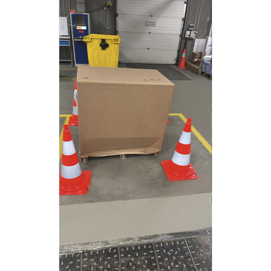 kaiserkraft | Leitkegel aus PVC | 10 Stück | reflektierend | Höhe 50 cm