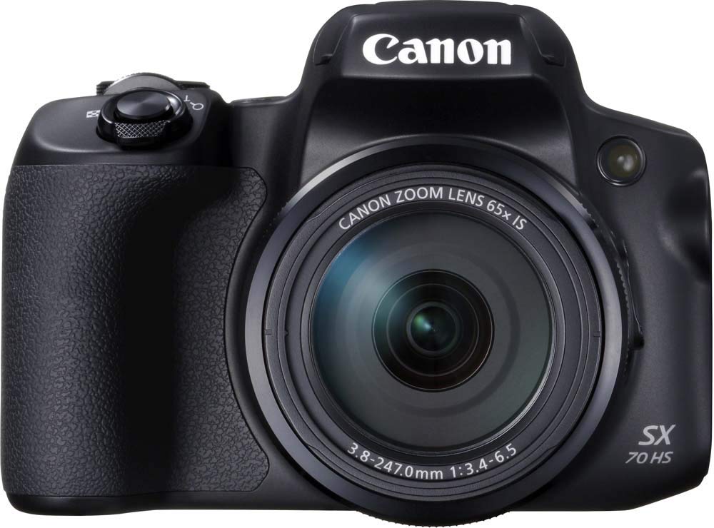 Canon PowerShot Kamera SX70 HS (20,3 MP, 65 fach optischer Zoom, dreh- und schwenkbarer 7,5cm LCD, RAW Format, WLAN und Bluetooth Unterstützung, 4K Video, 10 B/s, 1/2,3-Zoll-Typ CMOS Sensor),schwarz
