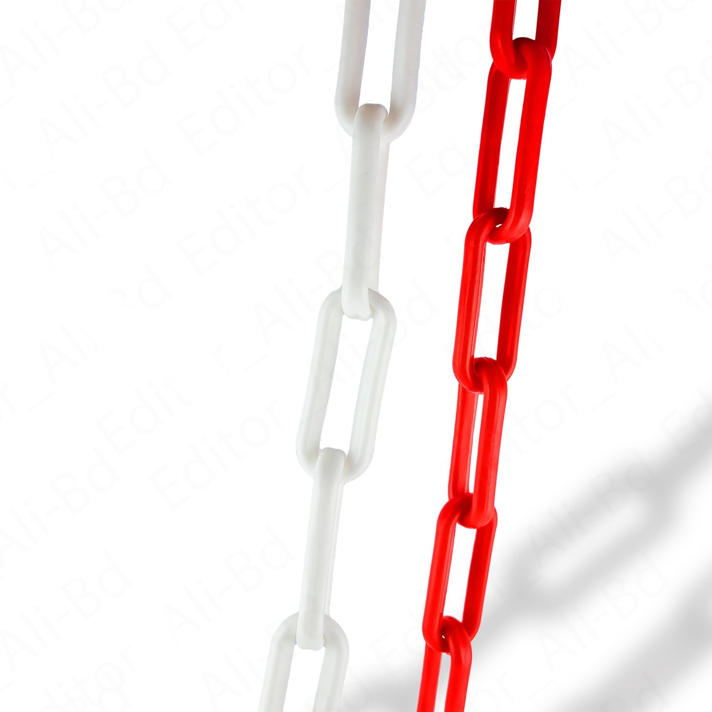 Marwotec 25 Meter Kunststoffkette rot weiß 6mm auf Rolle Absperrkette rot weiß aus Kunststoff ideale Kette zum Absperren von Flächen, gut sichtbar, stabil und handhabbar von Marwotec aus Deutschland