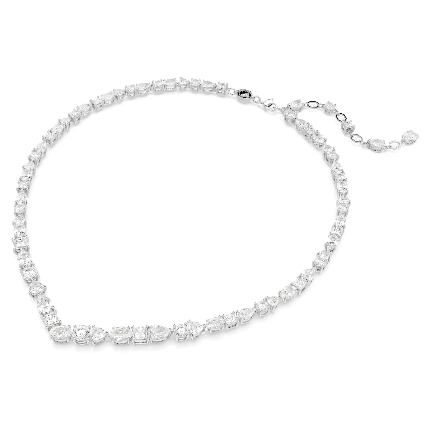 Swarovski Mesmera Halskette, Rhodinierte Damenhalskette mit Strahlenden Swarovski Kristallen