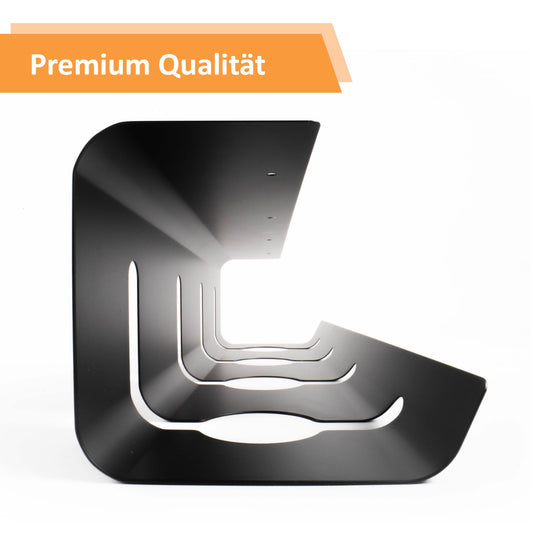 Stilemo® Kabelkanal Schreibtisch - Kabelmanagement Schreibtisch Organizer Kabeldurchführung - Cable Management Kabelhalter Kabelwanne Tisch 2er Set - 43x12x10 cm - Kabelkorb Schwarz