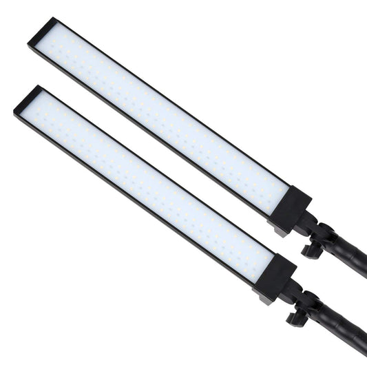 GSKAIWEN LED Leuchte Fotografie Studioleuchte Set Video Fülllicht Dimmbare Leuchte mit Lichtständer, Stative und Tragetasche