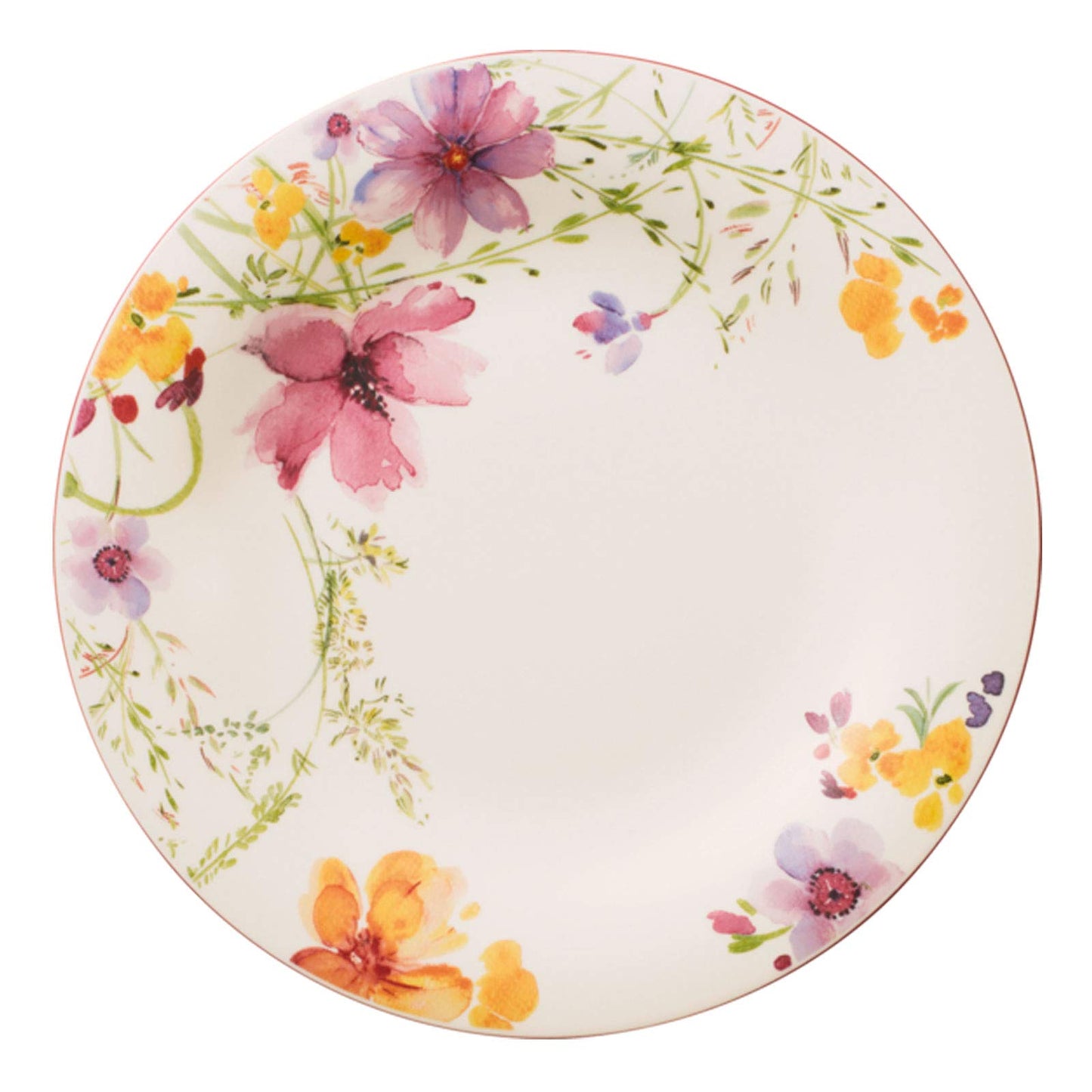 Villeroy und Boch - Mariefleur Basic Tafel-Set, 8 tlg., Premium Porzellan, spülmaschinen-, mikrowellengeeignet, weiß/bunt
