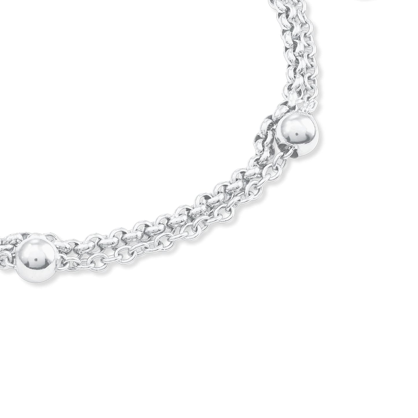 s.Oliver Armband Edelstahl Damen Armschmuck, 16+4 cm, Silber, Kommt in Schmuck Geschenk Box, 2022713