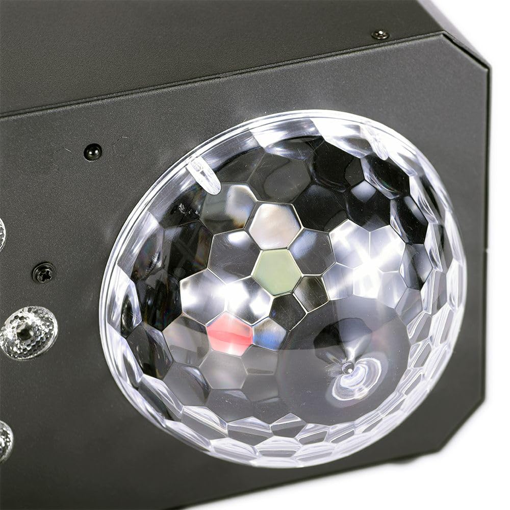 ETEC Professional LED Partybox FX-3 DMX Derby Magic Ball Stroboskop Moonflower DJ Effekt Disco Wash Jelly Astro Ball Veranstaltung Bühnenbeleuchtung Party Show Farbmischung