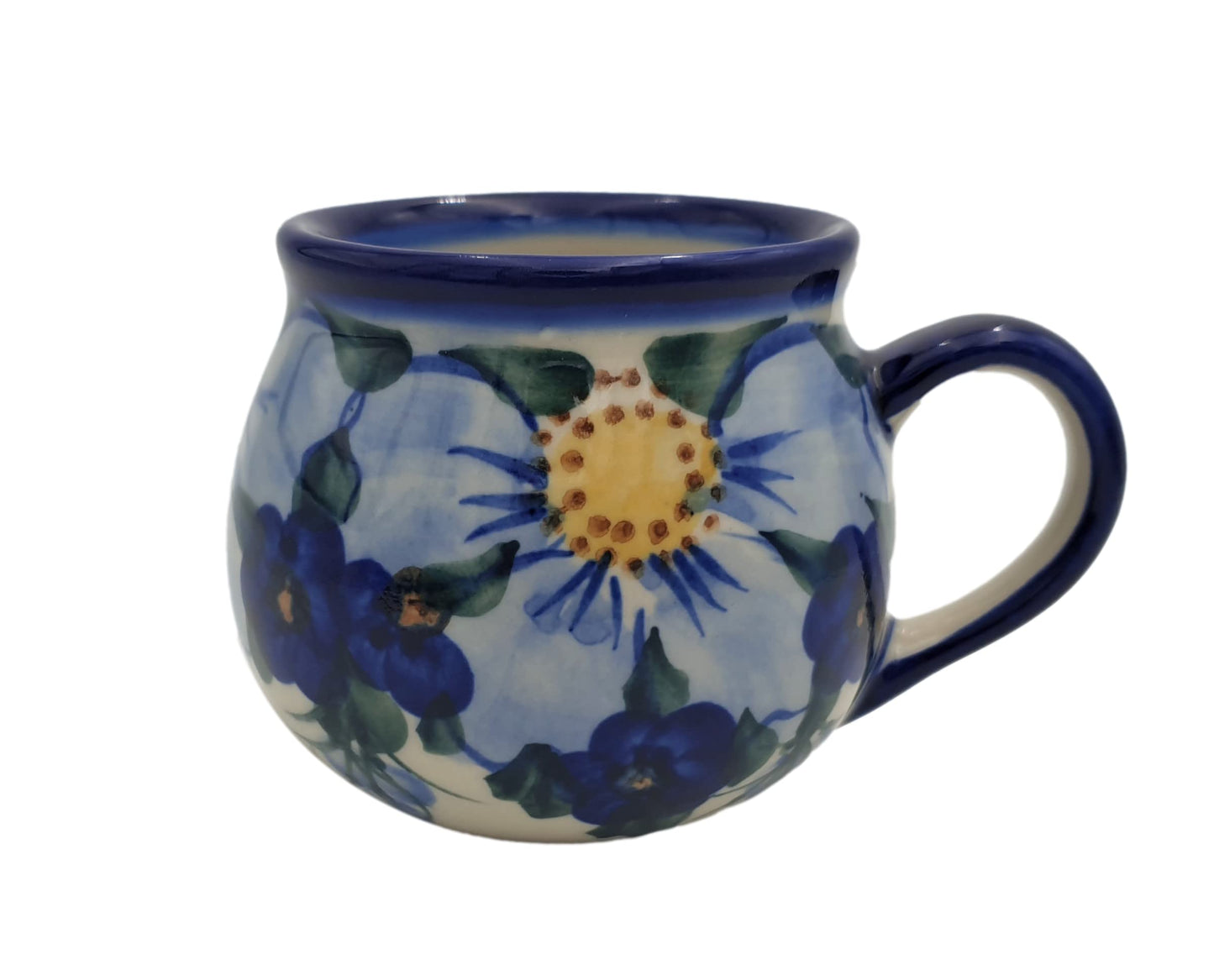 BLUESTAMP Klassische Handbemalte Bunzlauer Keramik Becher 300 ml, 524-ART.