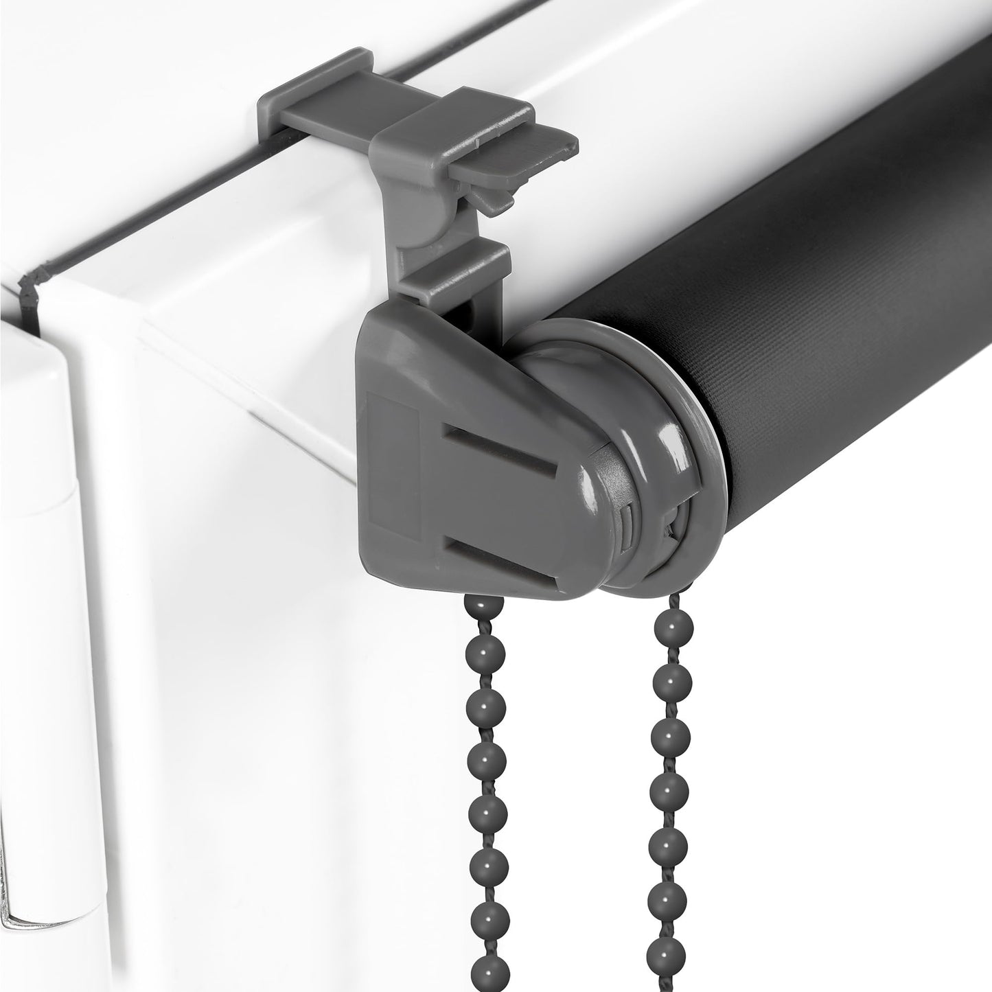Verdunkelungsrollo Klemmfix ohne Bohren 100cm x 150cm Grau Verdunklungsrollo Fensterrollo Rollo Seitenzugrollo Klemmrollo für Fenster & Tür