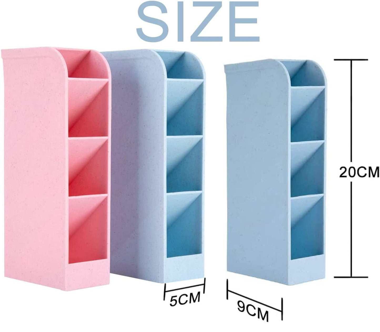 Lostwry 4 Stück Stiftehalter Organizer, Schreibtisch Stifteköcher, Stifthalter Bleistift Aufbewahrungsbox Pinselbehälter Organizer Stifte Halter für Büro Heimbedarf