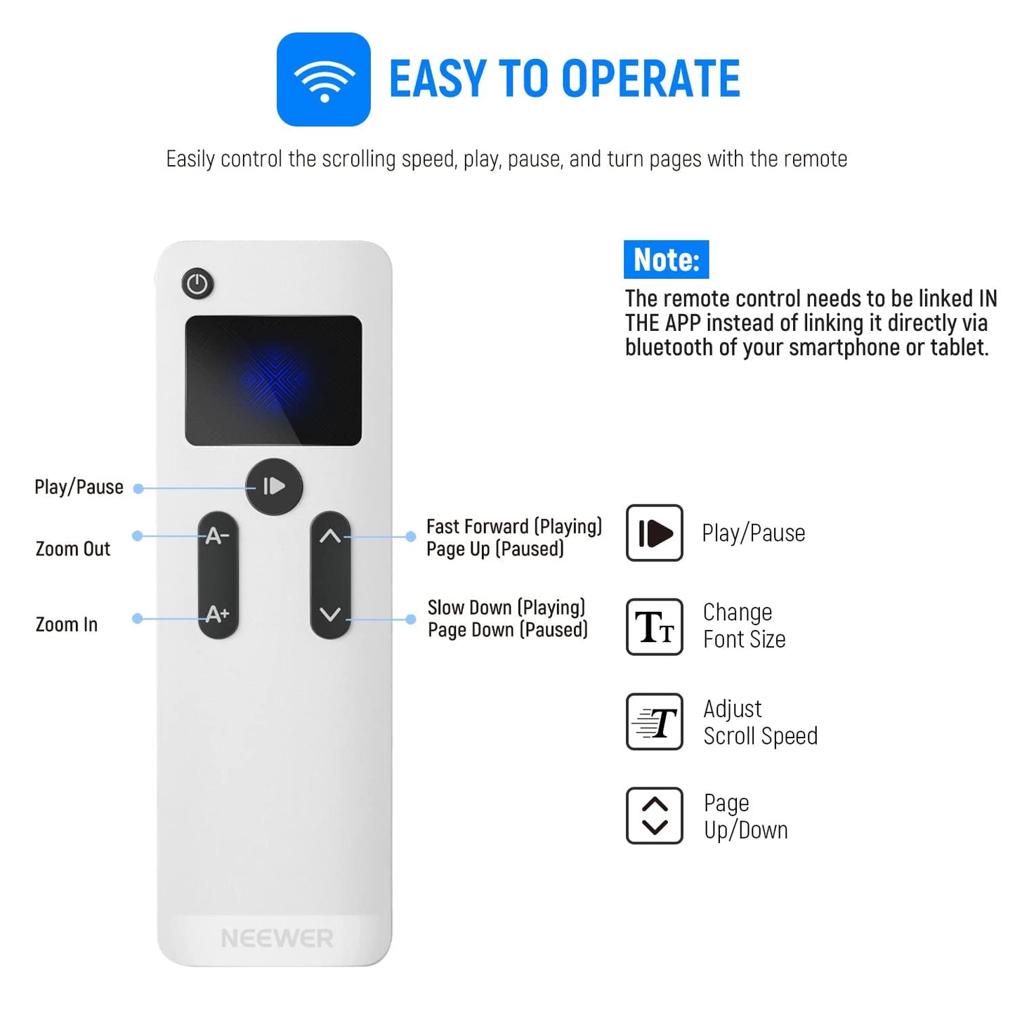 NEEWER X12 Teleprompter aus Aluminium mit RT 110 Fernbedienung und App Steuerung, kompatibel mit iPad, iOS/Android Tablet, Smartphone, DSLR Kamera, Ganzmetallkonstruktion (kein Kunststoff) Tasche