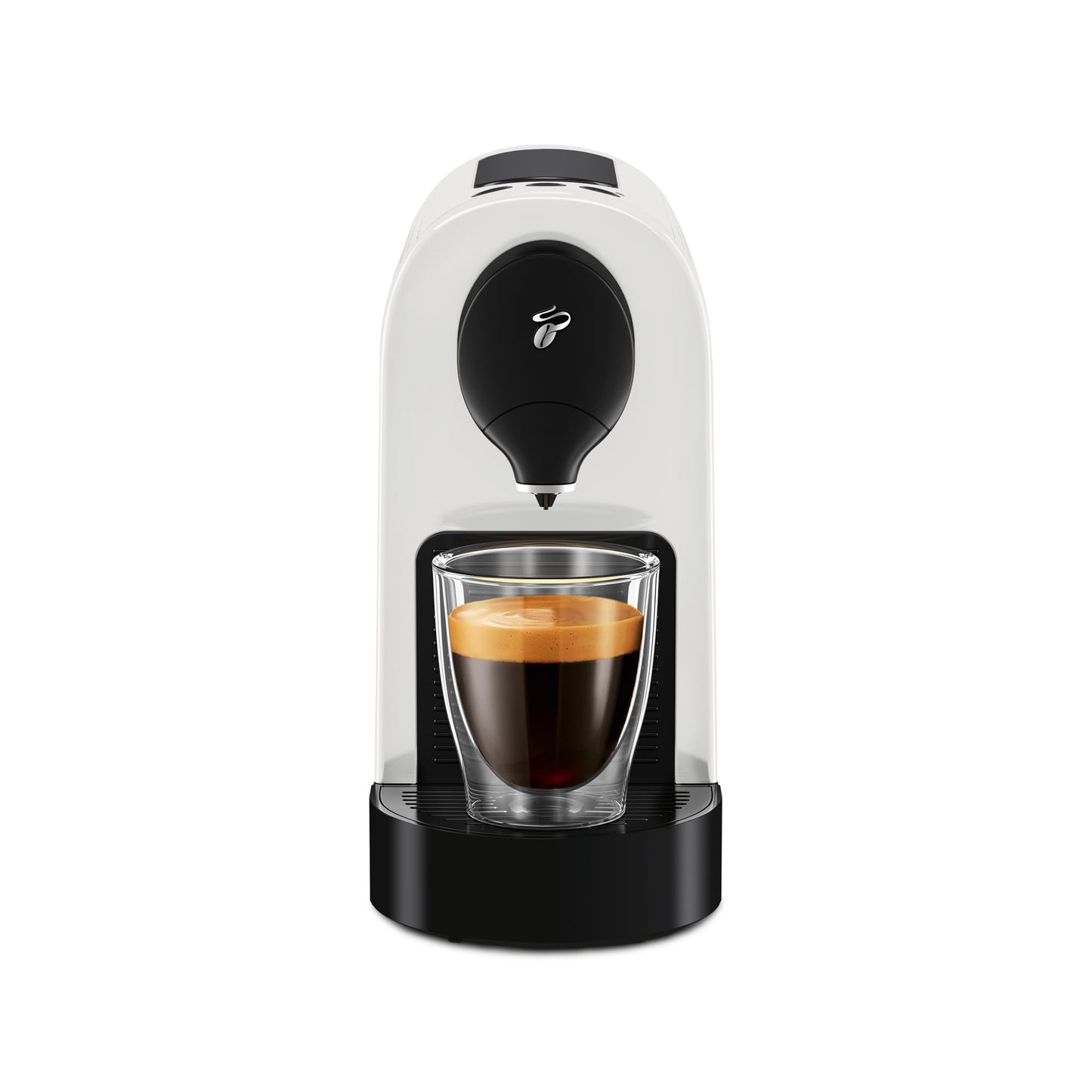 Tchibo Cafissimo Pure plus Kapselmaschine, Weiß, 0,8l, 1250W, mit 30 Gratis-Kapseln für Espresso, Caffè Crema und Kaffee