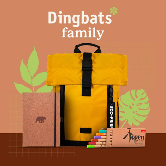Dingbats* - Notizbuch A5 Dotted, Hardcover aus veganem Leder mit Stifthalter und elastischer Gummiband, ideal zum Schreiben, für Universitätsnotizen, To-Do-Listen und mehr