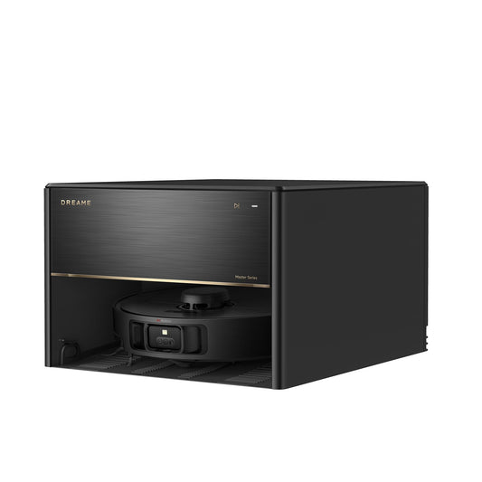 dreame X40 Master Saugroboter mit Wischfunktion, 28cm kompakter Basisstation, automatisches Befüllen und Entleeren, intelligente Navigation, 12.000Pa Starke Saugkraft, Mop-Selbstreinigung