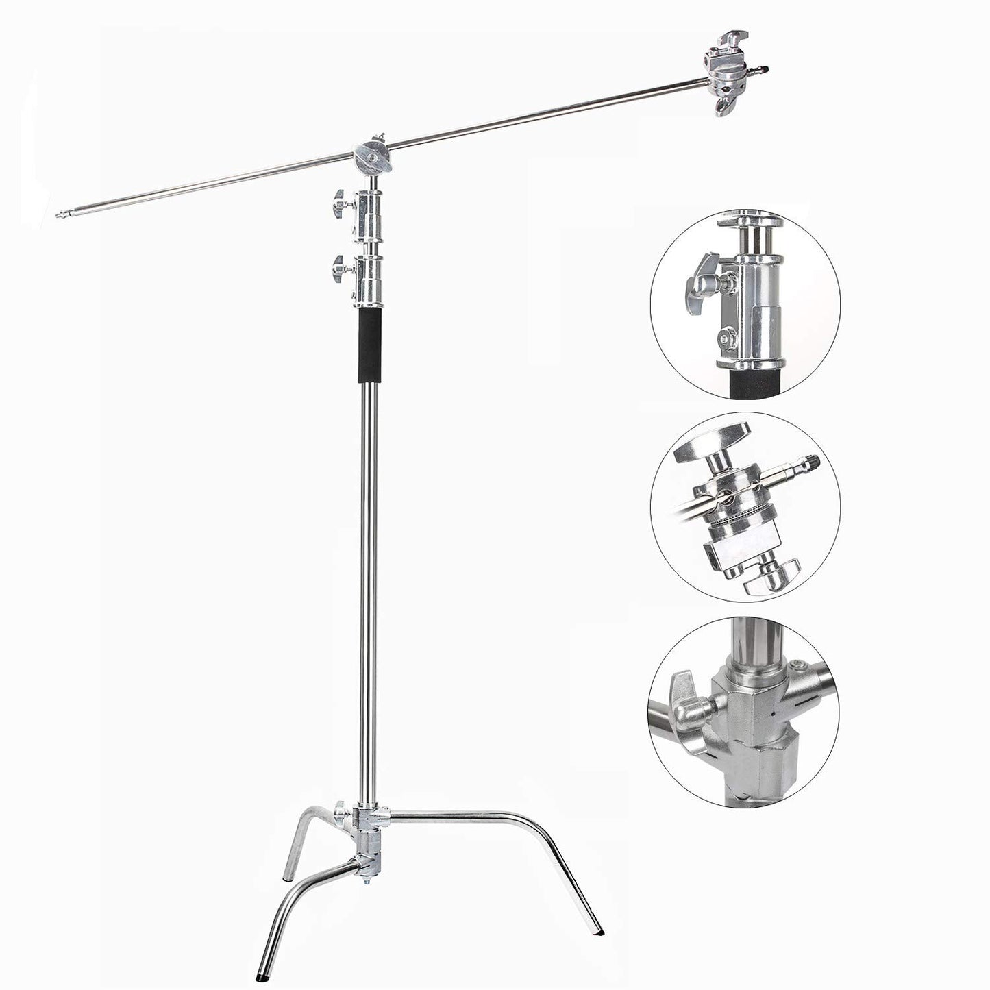 EACHSHOT C Stand 2 Packs mit Taschen Metall Max 8,5ft/260cm 2 Stück Grip Head für Godox AD400 Pro AD600 Pro AD600BM Aputure 120D 300D II für Fotografie Studio Video