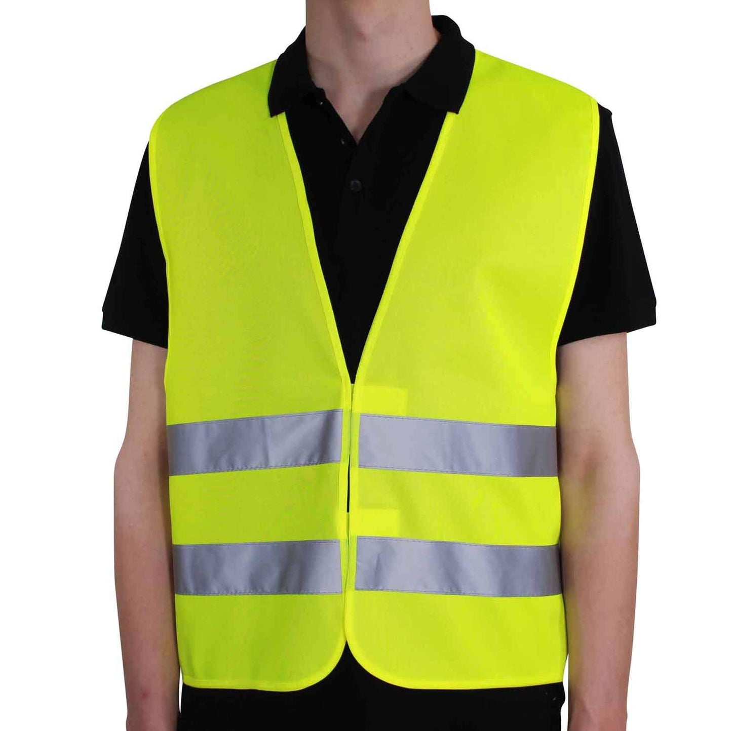 4business 10 x Auto Qualitäts Warnweste gelb EN ISO 20471 Erwachsene Unisize TÜV-geprüft waschbar Unfallweste Sicherheitsweste reflektierend