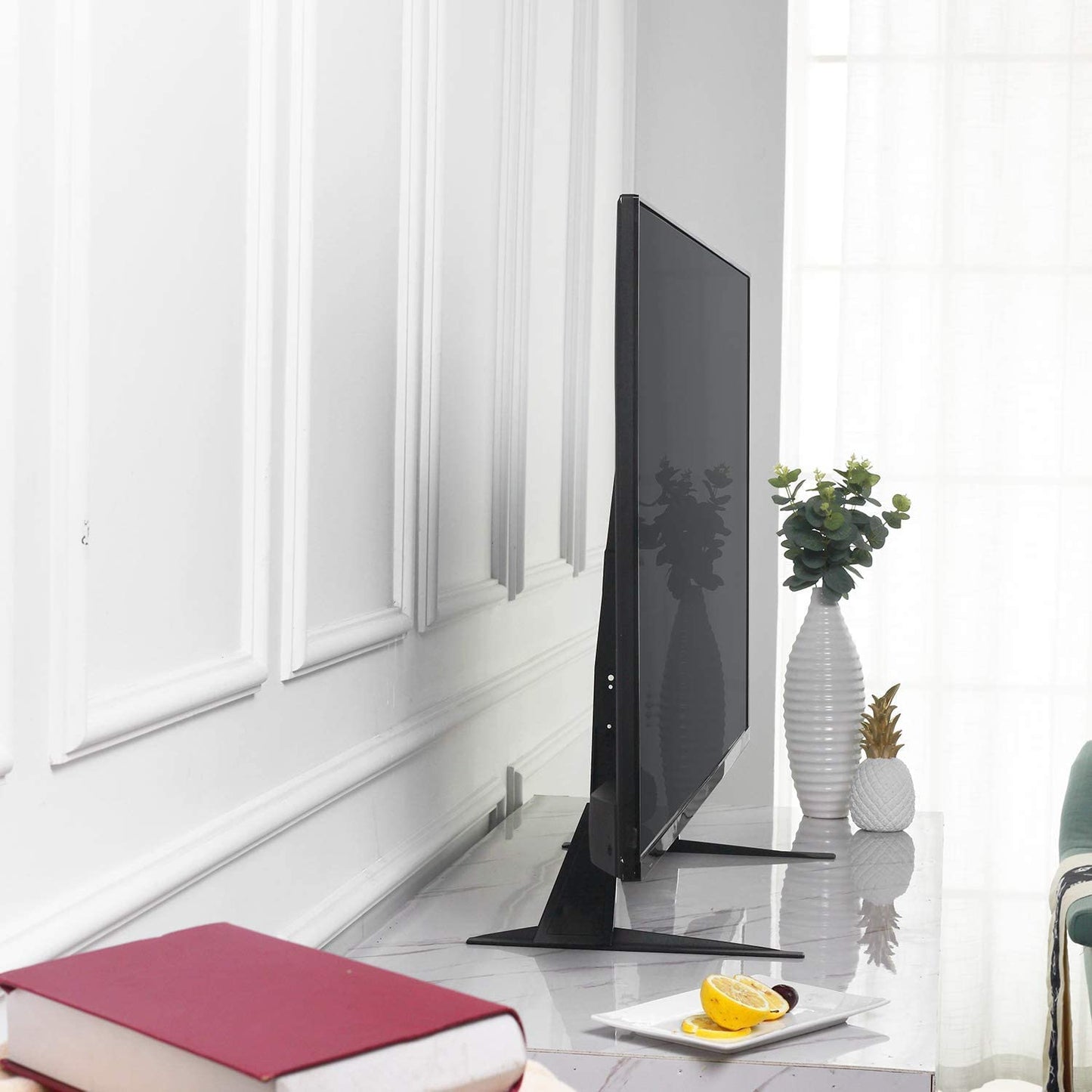 Suptek TV Ständer, TV Standfuss für LCD LED 22-65 Zoll Flach & Curved Fernseher bis zu 50KG, Fernsehständer Höhenverstellbar, Max.VESA 800x400mm Universal Fernseher Standfuss TV Fuss