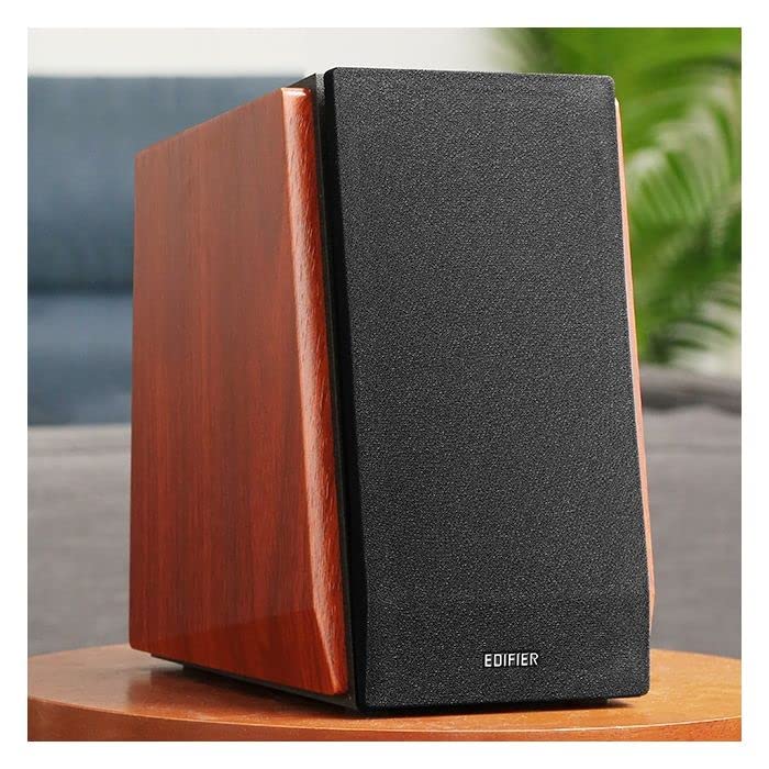 Edifier R1700BTs Aktive Lautsprecher - Bluetooth v5.0, 2.0 Drahtlose Nahfeld Studio - 66w RMS mit Subwoofer Ausgang - Holzgehäuse, Braun