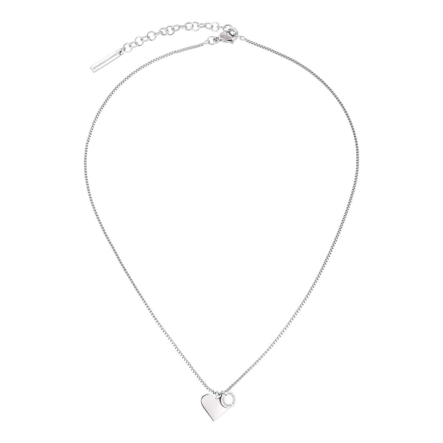 LIEBESKIND BERLIN TIME & JEWEL LJ-0503-N-45 Damen Collier Herz Edelstahl Silber 45 cm One Size