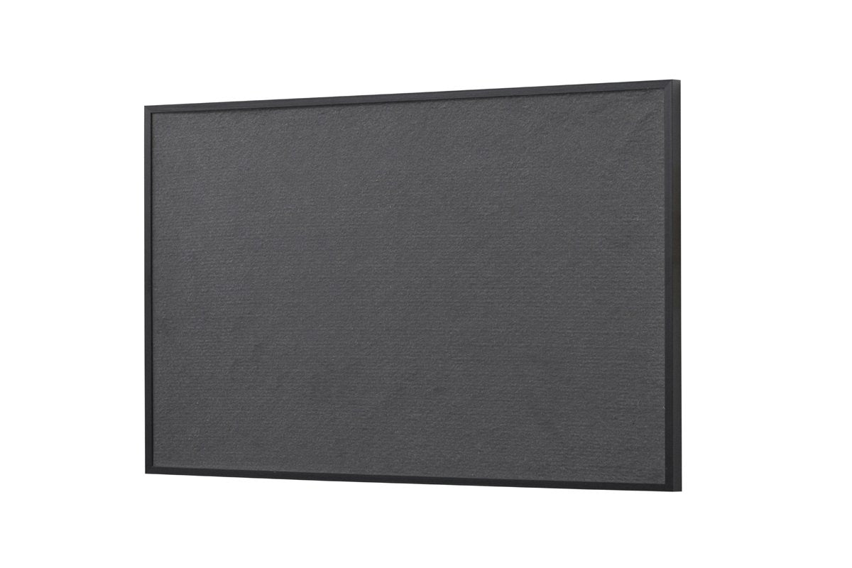 Bi-Office Pinnwand New Basic, Grauem Filz mit Schwarzem Holzrahmen, 585x385 mm