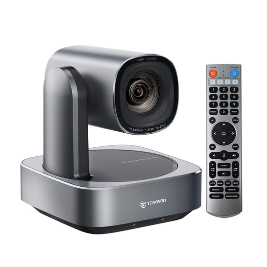 PTZ-Kamera mit 20-Fach optischem Zoom,TONVEO USB HDMI LAN IP Live-Streaming-Kamera,1080P 60fps Video-Konferenzkamera für Kirchendienste,Bildung und Arbeit mit Zoom,Team,vMix,OBS, Facebook und YouTube
