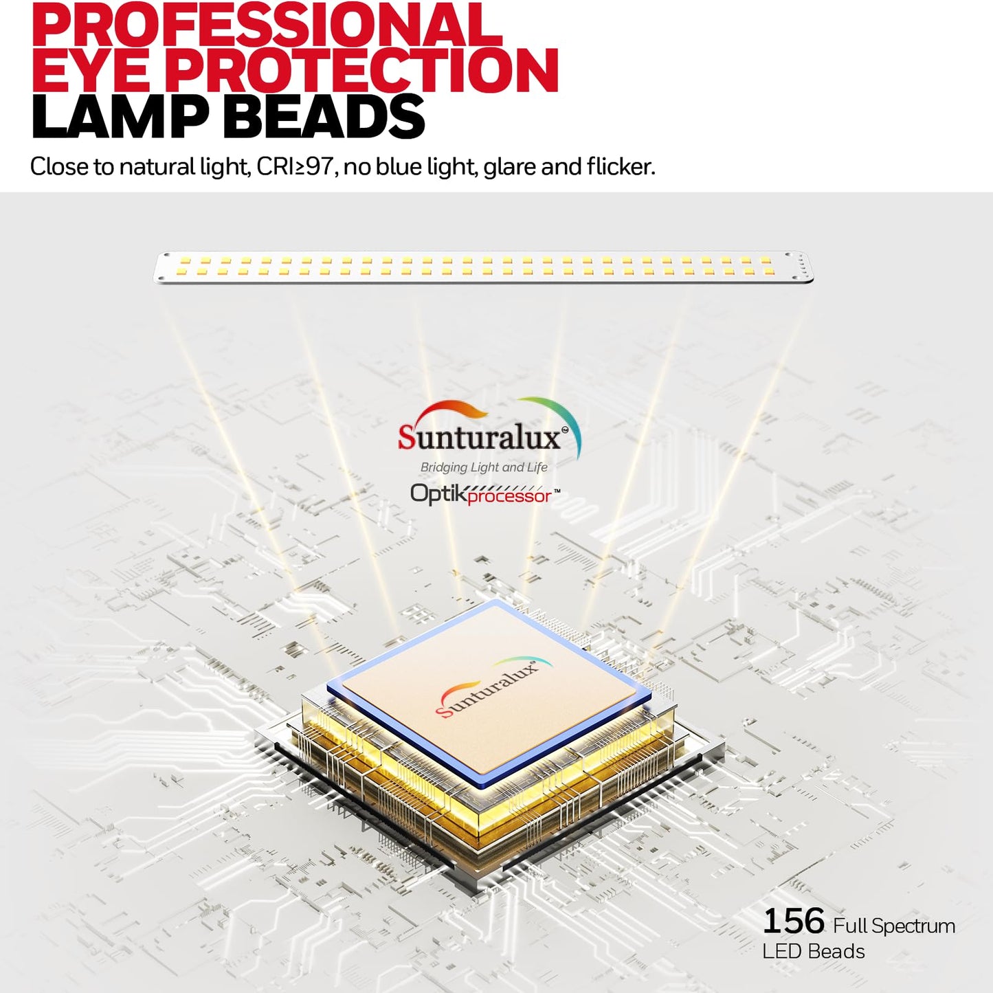 Honeywell LED Schreibtischlampe Büro - HJ1 Sunturalux™ Augenschonende Schreibtischlampe mit Klemme für Büro Zuhause, Dimmbare Touch-Schreibtischleuchte Flexible Zwei-Sektions-Architekten-Klemmleuc