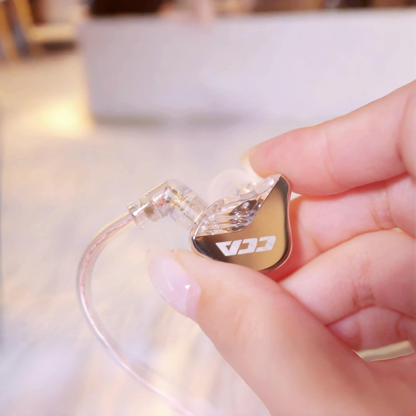 Keephifi CCA CRA IEM Kopfhörer In Ear Monitor,3,8 μ Ultradünner Membran In Ear Monitoring Kopfhörer mit Kabel IEMS,Deep bass,DJ Kopfhörer In Ear Kabelgebunden 3.5mm headphone für Gaming,Musiker,Sänger