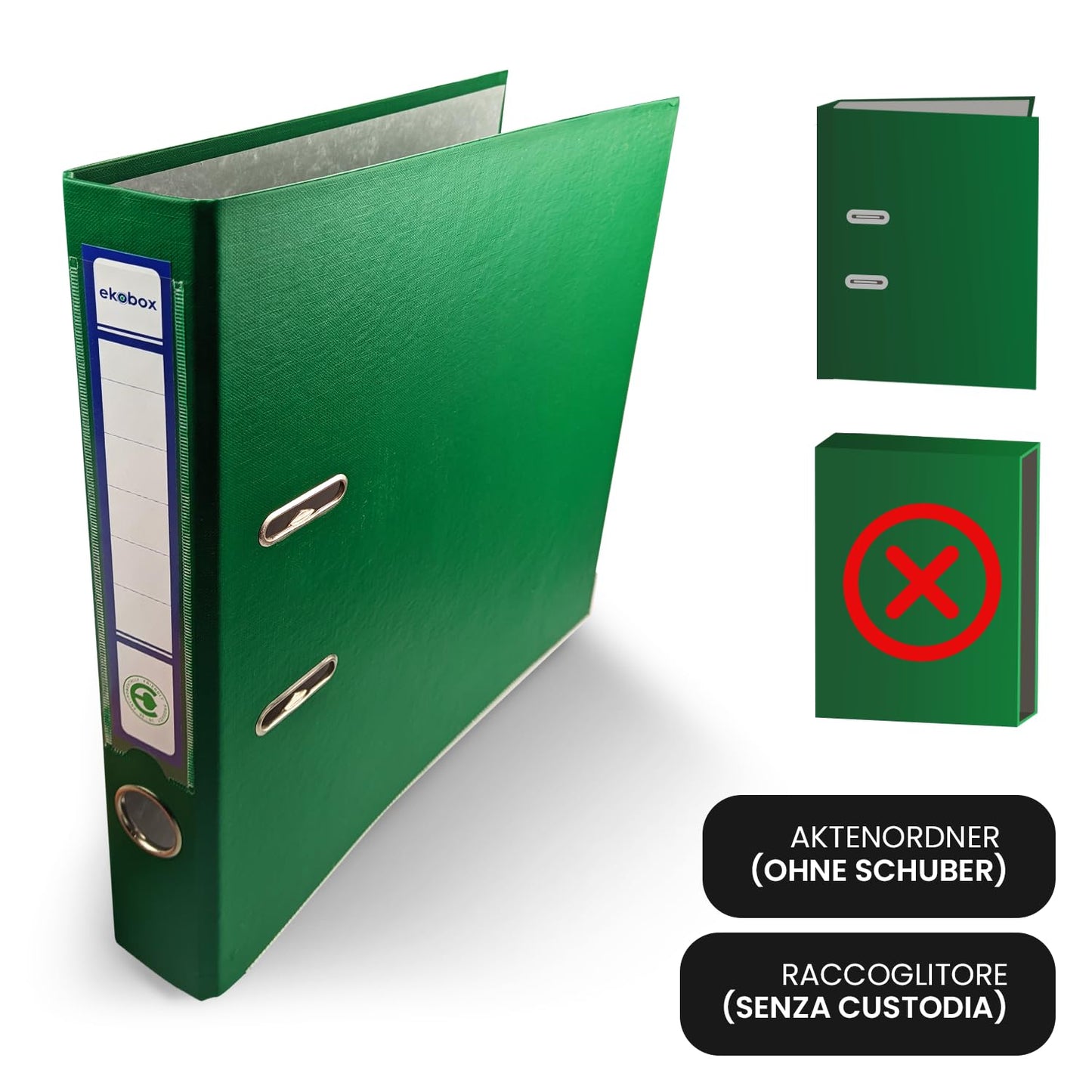 Netuno 5x Ring-Buch 5 Farben orange gelb weiß rosa türkis DIN A4 2-Ring-Mechanik 5cm Ringmappe schmaler Aktenordner schmal Aktenordner dünn Kunststoffordner einfarbig Dokumente Ordner Schulordner