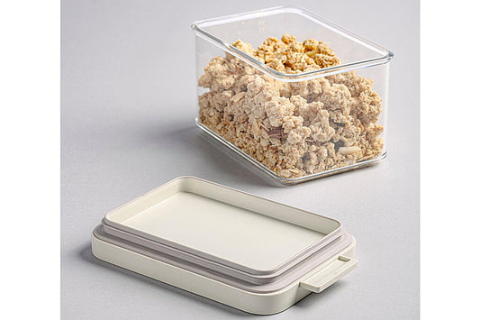 Mepal Vorratsdosen mit Deckel 3er-Set - Vorratsbehälter Luftdicht & Stapelbar - Küchenaufbewahrung & Organisation - Spülmaschinenfest - 700 ml, 1100 ml & 2000 ml - Nordic white