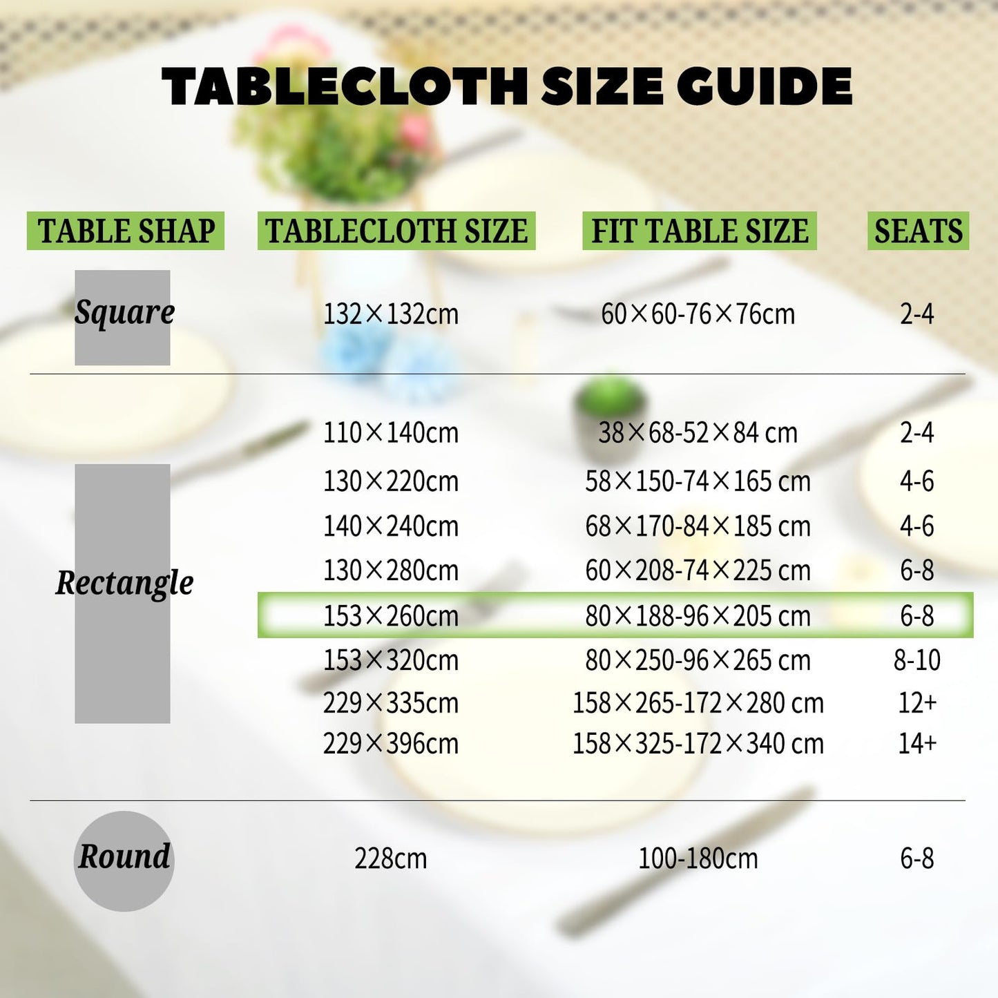 2-Packung Weißer 153x260cm Rechteck Tischdecke Abwischbar, wasserdichte Fleckenbeständige Waschbare Polyester Stoff Tischdecke für Hochzeitsfeier Geburtstag Buffet Camping Drinnen Draußen