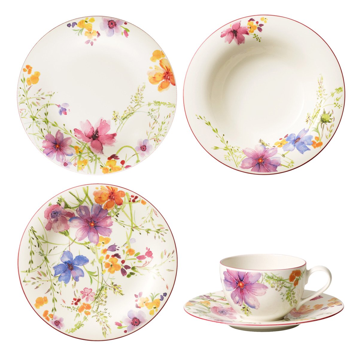 Villeroy & Boch 10-4100-30 Mariefleur Basic Geschirr-Set 30-teilig