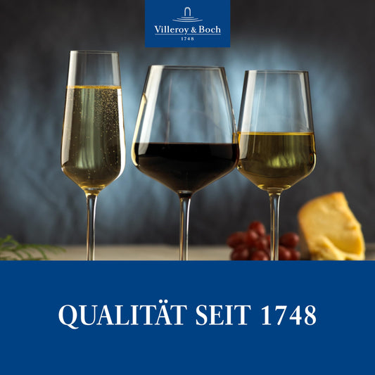 Villeroy & Boch – Ovid Weißweinglas-Set 4 teilig 380 ml, Spülmaschinenfest, Gläser, Weißweingläser, Weinglas Set, Weingläser Weißwein, Schöne Weingläser, Weinglas Kristall, Kristallglas