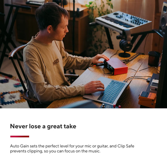 Focusrite Scarlett 4i4 4. Gen USB-Audio-Interface für Musiker, Songwriter, Gitarristen und Content Creators — Aufnahmen in HiFi-Studioqualität und sämtliche Software für Ihre Aufnahmen