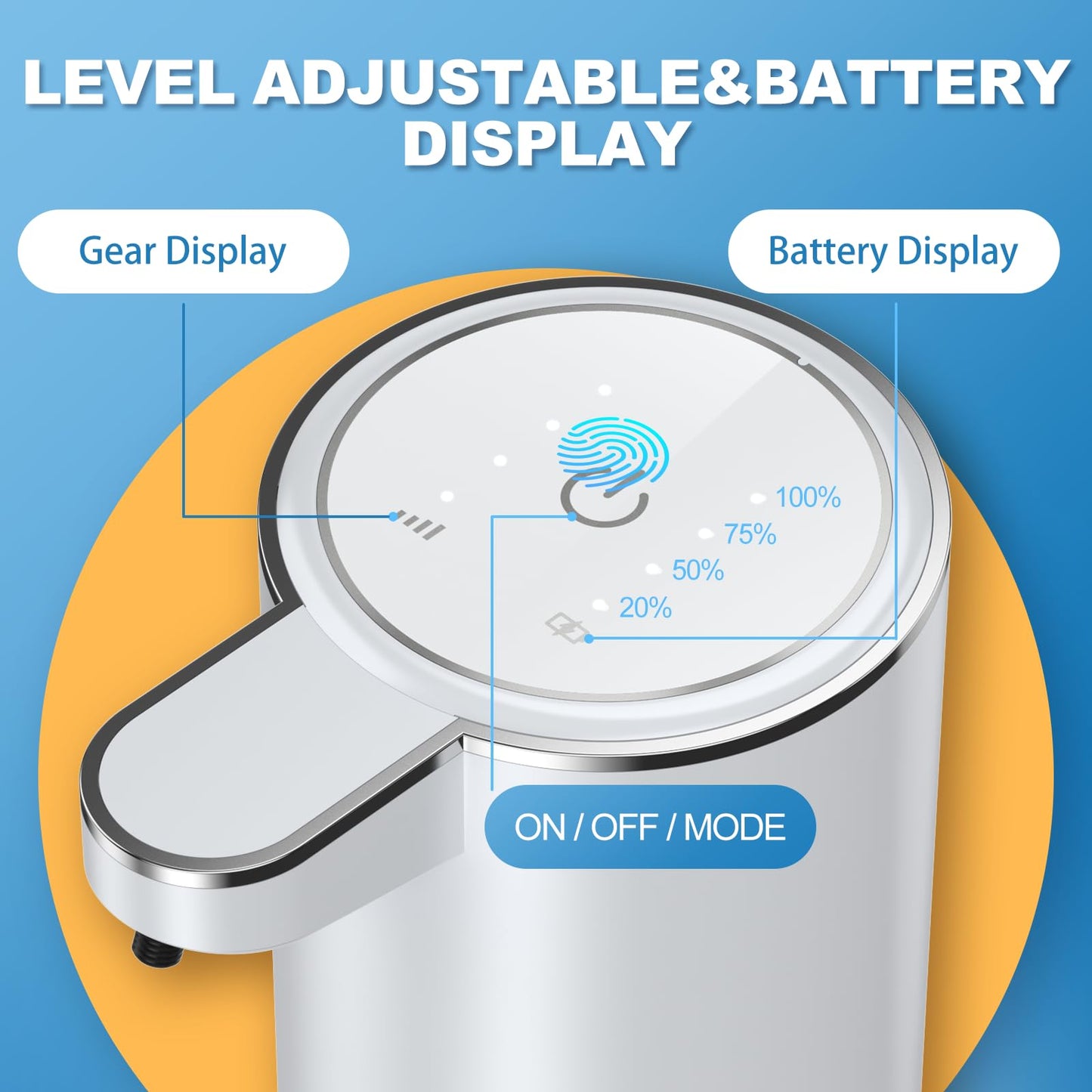 Seifenspender Automatisch,Wandbefestigung Berührungslos 380ml Elektrischer Seifenspender mit Sensor,USB Wiederaufladbar Schaumseifenspender für Bad,Küche,Büro