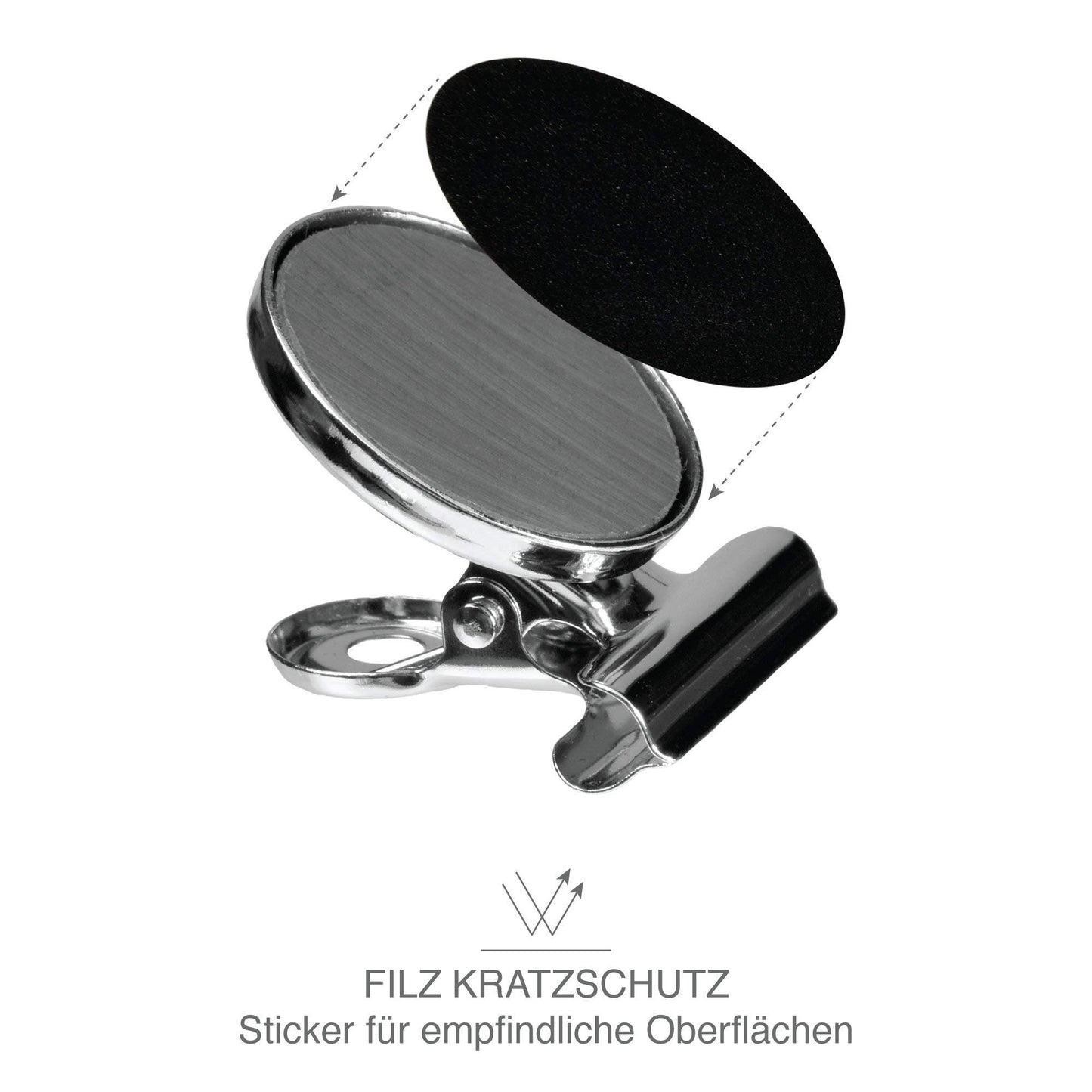 Tampen Magnete mit Klammern · 8 Stück · Magnet Clips inkl. Kratzschutz Sticker · Kühlschrankmagnete mit Klammer · Starke Magnete · Haushalt · inkl. Zufriedenheitsversprechen
