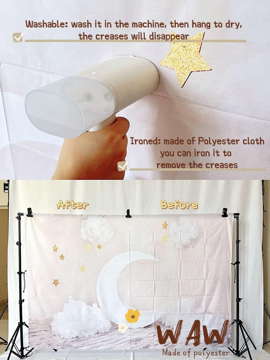 WaW 2.7x1.8m Hochzeitshintergrund Fotohintergrund Blumen Bogen Hintergrund für Fotografie, Fotobox, Fotowand Romantische Hochzeit Valentinstag