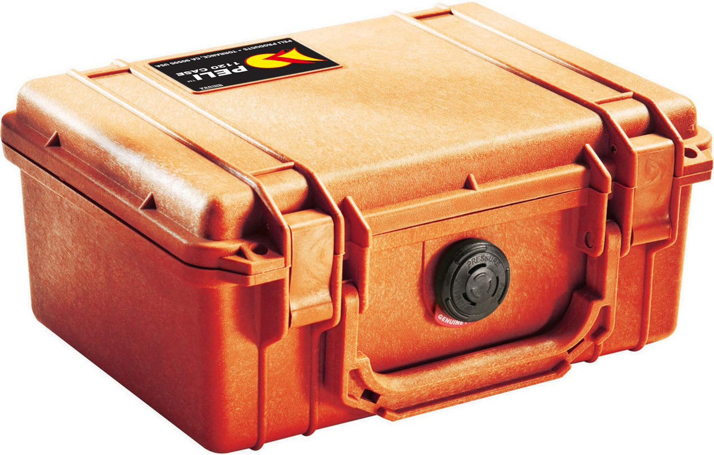 PELI 1120 Koffer, Schutzbox für Optische und Elektronische Instrumente, IP67 Wasser- und Staubdicht, 2L Volumen, Mit Schaumstoffeinlage (anpassbar), Orange