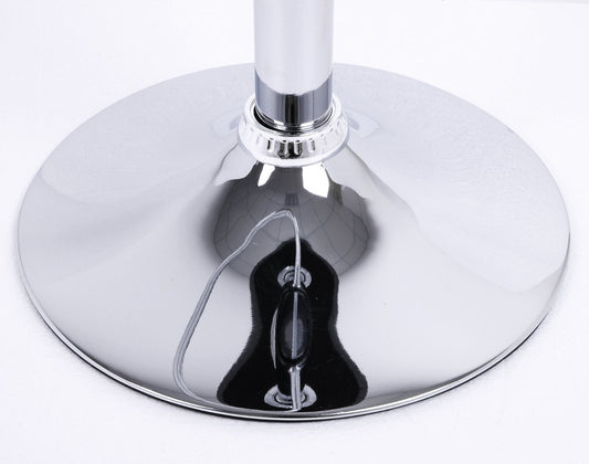 WOLTU Design Hocker Barhocker, stufenlose Höhenverstellung, verchromter Stahl, Antirutschgummi, pflegeleichter Kunstleder, gut gepolsterte Sitzfläche, Weiss