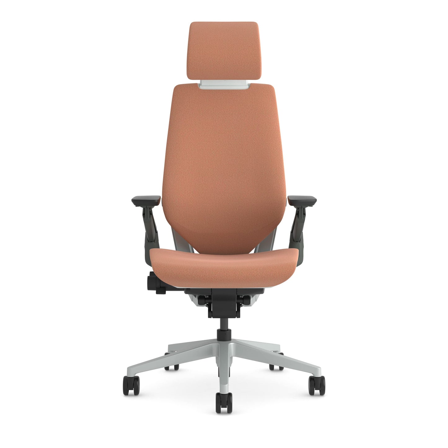 Steelcase Gesture Ergonomischer Bürostuhl mit 360° Armlehnen, 3D-Live Back Lumbalstütze, anpassbarer Kopfstütze Kaki