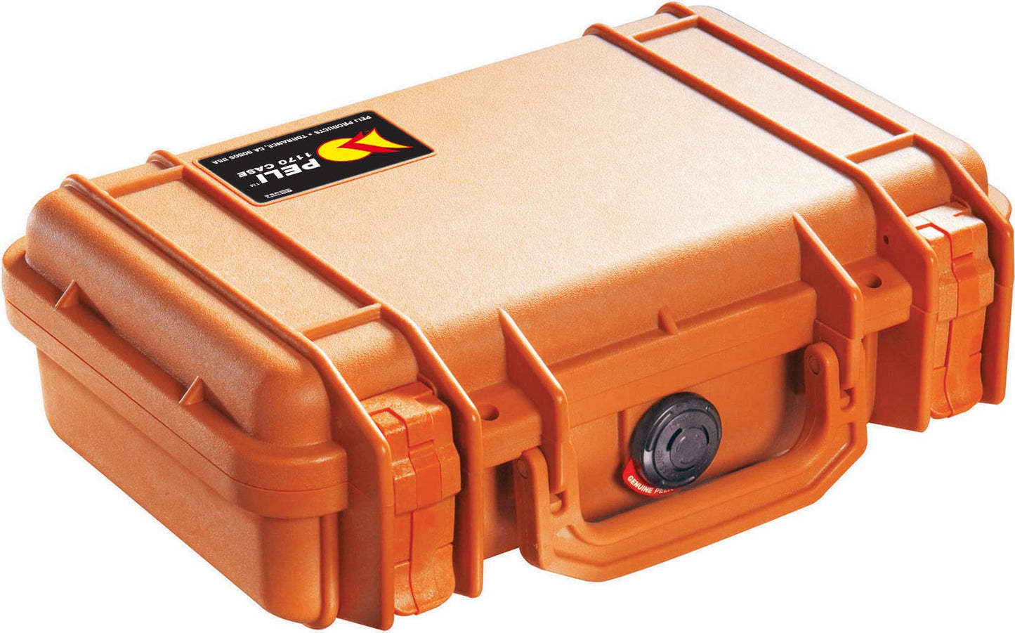 PELI Protector 1170 Schutzkoffer für Sicheren Transport von Kameraausrüstung, IP67 Wasserdicht, 3L Volumen, Mit Schaumstoffeinlage (Anpassbar), Orange
