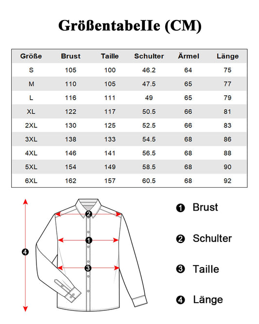 J.VER Herren Hemd Regular Fit Langarm Herrenhemden Freizeithemd Regular Businesshemd Elastiscer Musterhemd,Weiß Schwarz,L