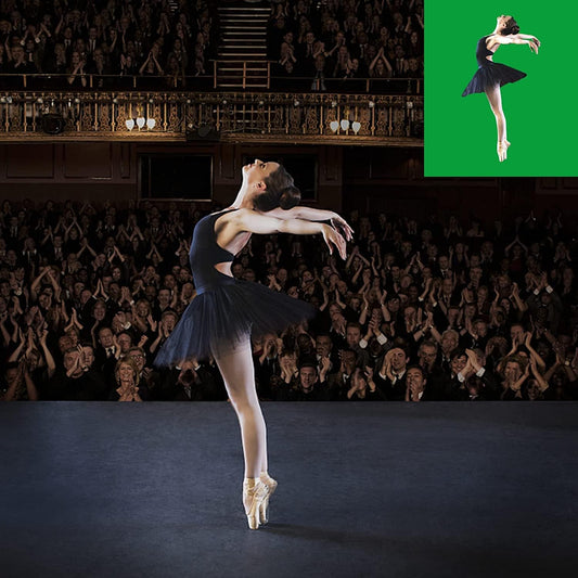 Vevelux Fotografie-Hintergrund 3 x 3,6 M, Foto Hintergrund aus 100% Polyester mit 4 große Studio Klemmen & 4 Tarp Clip, Green Screen für Fotostudio, Video und Fernsehen