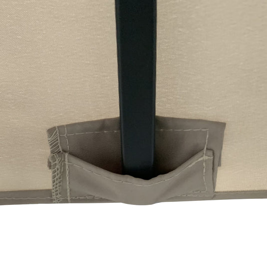 Outsunny Gartenpavillon Pavillon 3 x 3 m Gartenzelt Dach mit Belüftungslöcher Festzelt Partyzelt mit 4 x Seitenteile wetterfest Aluminium Polyester Khaki