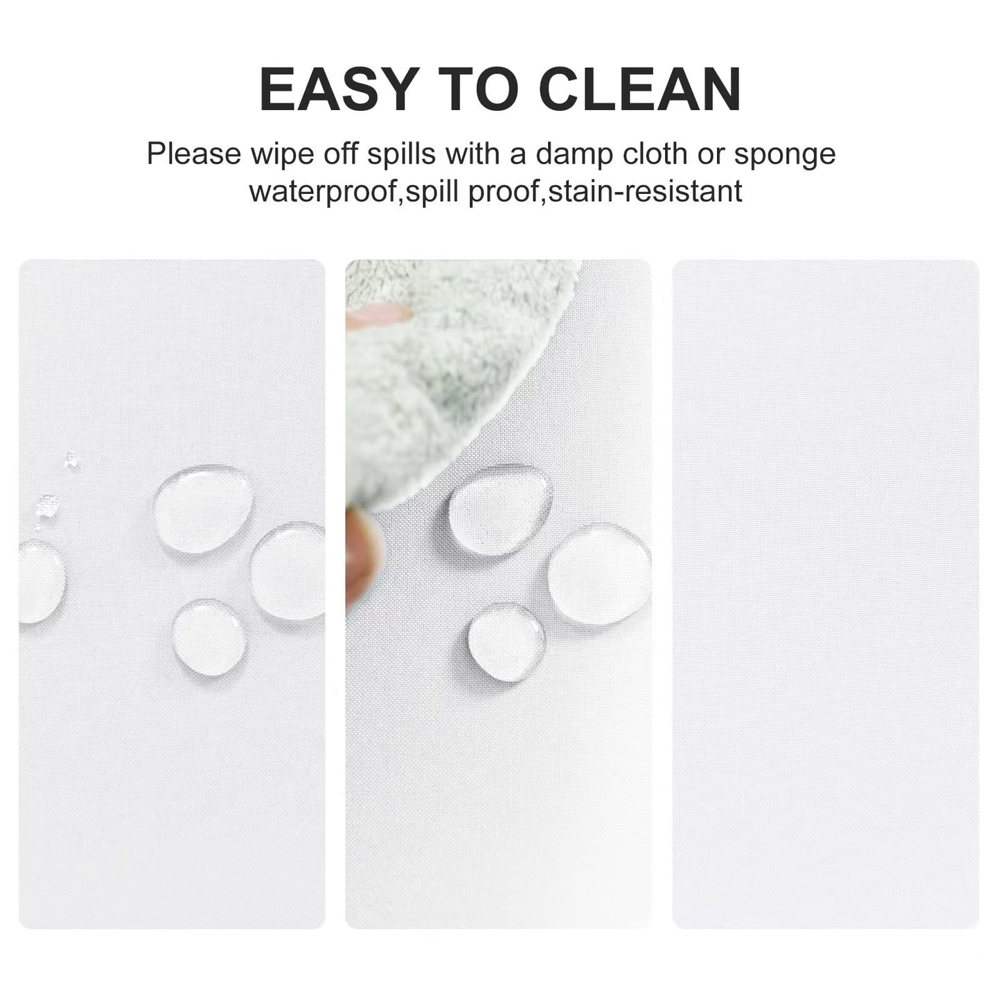 DWCN Weiß Tischdecke 140x240cm Weihnachten Fleckschutz Abwaschbar Tischwäsche Wasserdicht Tischtuch für Esszimmer, Garten, Party, Hochzeiten oder Haushalt